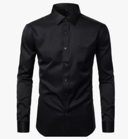 CAMISA SOCIAL MASCULINA MANGA LONGA EM TECIDO CEDRO VIP 65% DE POLIÉSTER 35% DE ALGODÃO